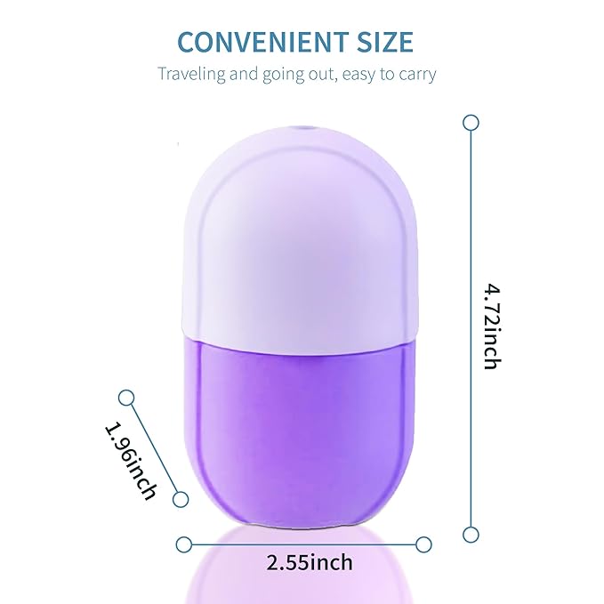 Ice Roller for Face,Ice Face Roller Skin Care ,Face Ice Pack Ice Facial and Eyes Cube Massager tools.Contains Essence Set (Set-Purple)