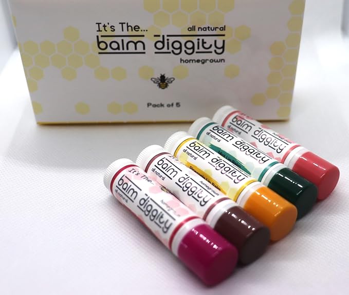It's The Balm Diggity Beeswax All Natural, Moisturizing, And Nourishing Lip Balm, Made With Only 5 Ingredients, 1 tube, 0.15 ounces (5-PACK)