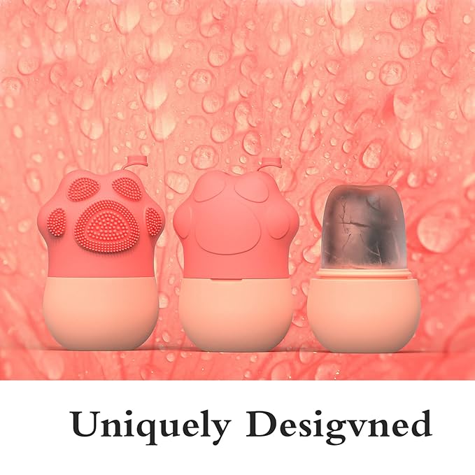 Ice Face Roller, Joyeee Silicone Ice Roller For Face and Eyes Puffiness Relief Reusable Face Ice Cubes Migraine Pain Relief Facial Ice Mold Skincare Tools Gifts for Women Beauty