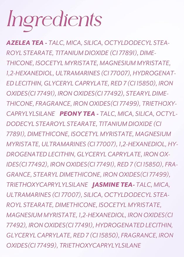 I'm Meme Palette - Afternoon Tea Blusher | Blossom Tea Blended, Cool Tone Blush for Cheek, Soft Pink, Peach, Lavender, 3 Shades Palette, Matte Powder Blush for Face&Cheeks, 0.4oz