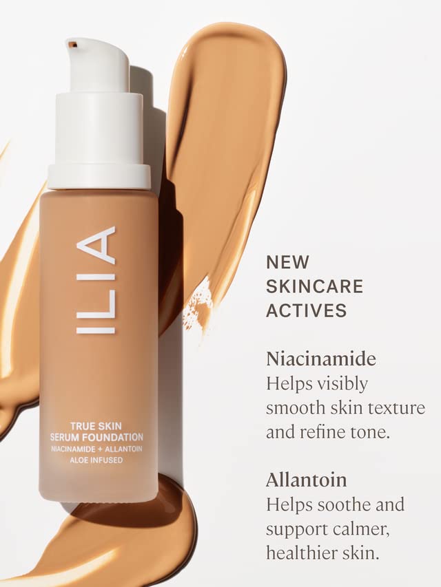 ILIA - True Skin Serum Foundation | Non-comedogenic, Cruelty-Free, Vegan, Weightless Feel, Buildable Coverage, Safe For Sensitive Skin (Martinique SF11)