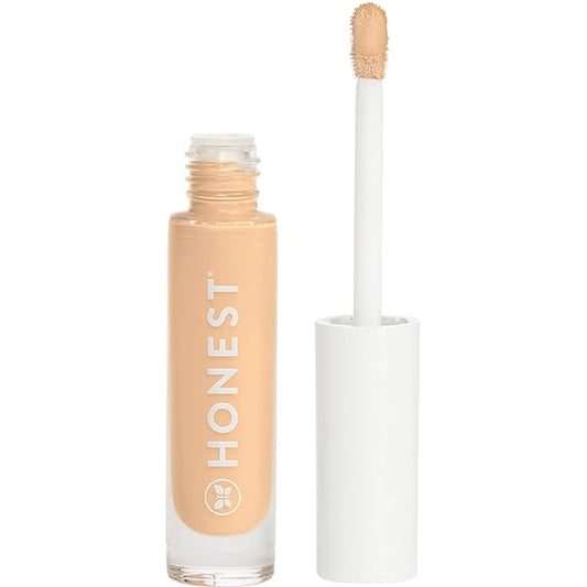 Honest Beauty Fresh Flex Concealer with Niacinamide + Vitamin E + Hyaluronic Acid | Vegan + Cruelty free | Sand, 0.17 fl oz