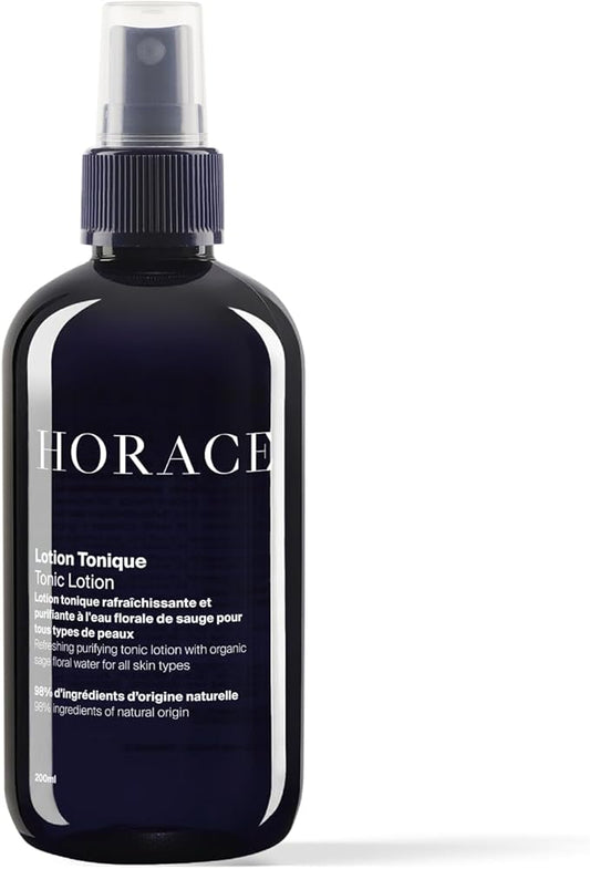HORACE Tonic Lotion for Men - Toner Spray with Prebiotics - Gentle Skincare for All Skin Types - Fresh, Aromatic Scent, 6.7 fl.oz