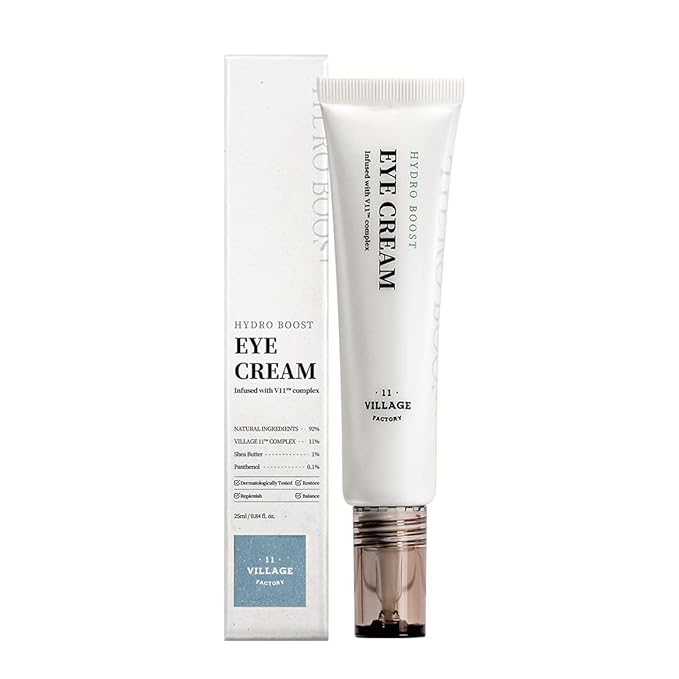 Hydro Boost Eye Cream - Hyaluronic Acid, Shea Butter, Panthenol, Hydrating and Nourishing (0.85 fl oz/25ml)