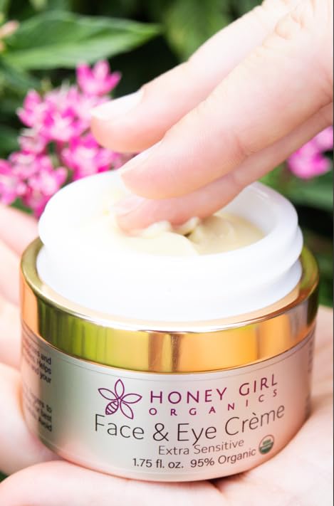 Honey Girl Organics Extra Sensitive Face and Eye Creme, 1.75 Fluid Ounce