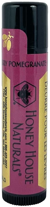 Honey House Naturals Lip Butter Gift Set – Rich & Anti-Aging – All Natural Ultra Moisturizing Lip Butter Infused with Essential Oils - 5 Piece Set - Made in the USA