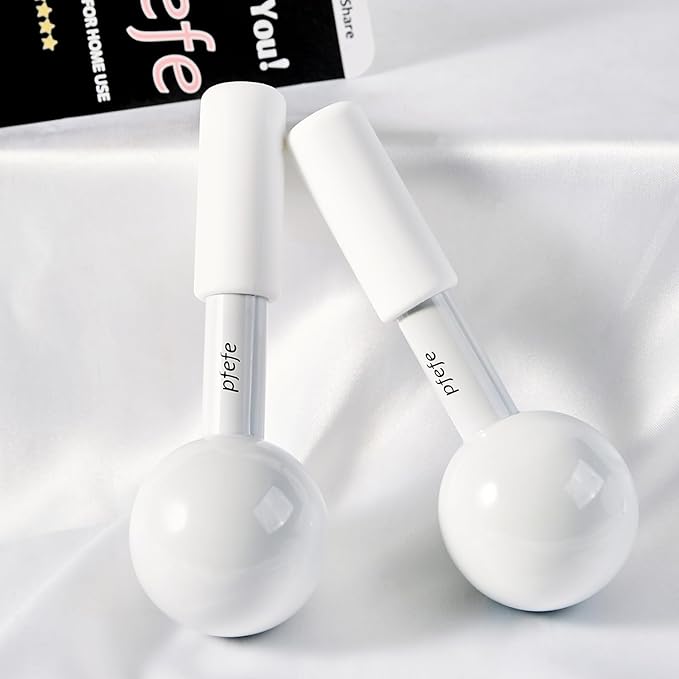 Ice Globes for Face & Eyes, Unbreakable Stainless Steel Cryo Sticks for Beauty Routines, Facials Cold Roller Cooling Globes for Puffiness, Wrinkles, Dark Circles, Headaches