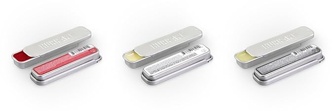 Hurraw! Black Cherry Tinted, Unscented, Moon Night Treatment Lip Balm Slim Slider Tins, 3 Pack Bundle: Organic, Certified Vegan and Cruelty Free All Natural. Bee, Shea, Soy & Palm Free. Made in USA