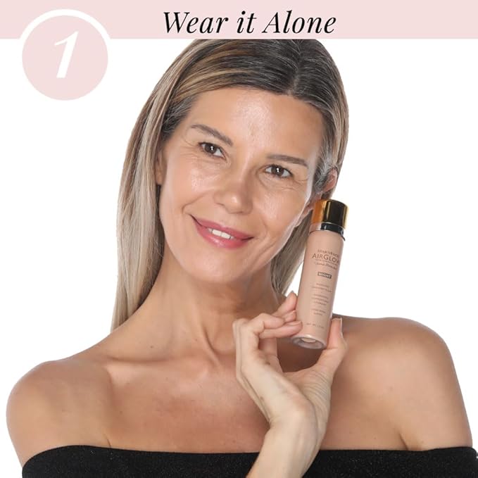 Jerome Alexander MagicMinerals AirGlow Tinted Highlighting Night Mist, Illuminating Airbrush Tinted Moisturizer Spray | Bronze Glow