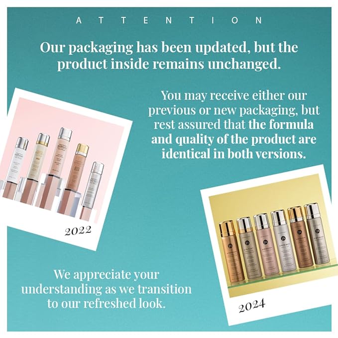 Jerome Alexander Airbrush Foundation Ultra Hydrating, Spray Foundation Makeup with 2x the Active Ingredients, Ultra-Light, Buildable, Full Coverage Formula (Bright Light)