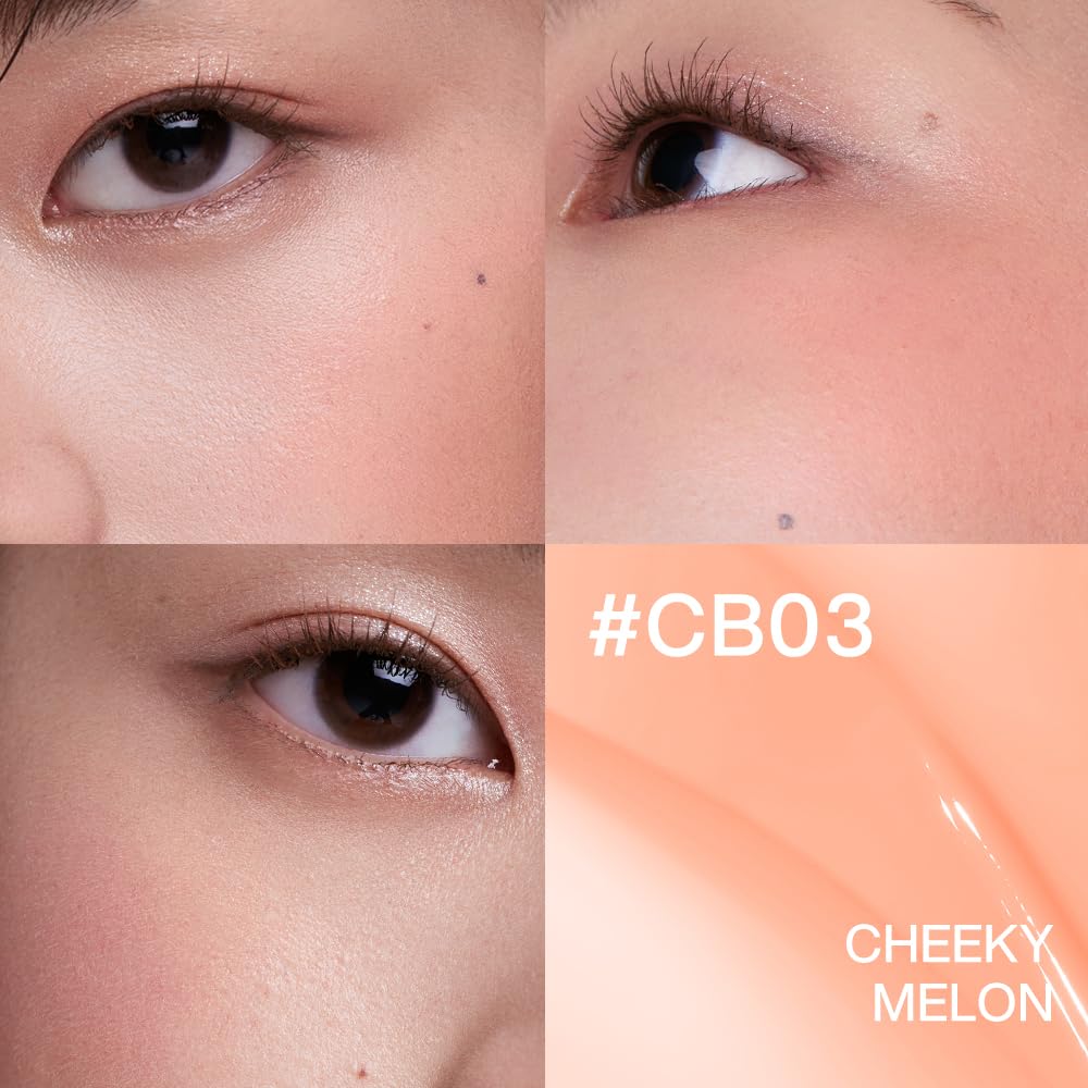 INTO YOU Cream Blush Air Cushion for Cheeks Eyes, Moisturizing, Lightweight, Dewy Finish Face Makeup, Long Wearing, Buildable, Blendable, Pigmented Liquid Blush, for All Skin Tones, Cheeky Melon