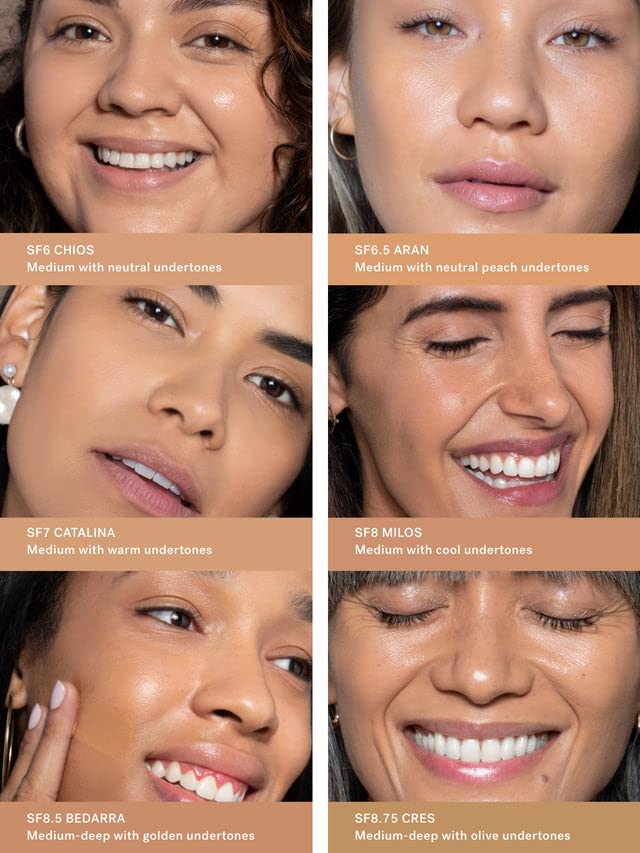 ILIA - True Skin Serum Foundation | Non-comedogenic, Cruelty-Free, Vegan, Weightless Feel, Buildable Coverage, Safe For Sensitive Skin (Cres SF8.75)