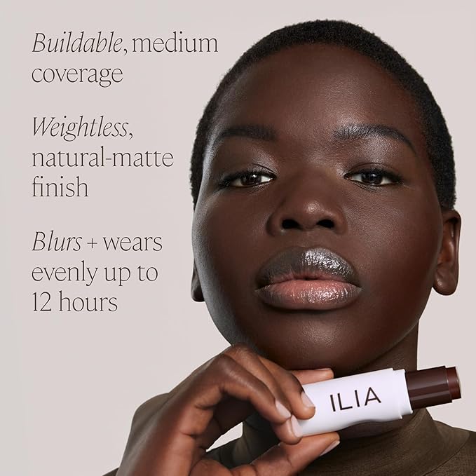 ILIA - Skin Rewind Complexion Stick - Foundation + Concealer + Skincare | Non-Toxic, Vegan, Cruelty-Free, Clean Makeup (23C - Alder, 0.35 oz | 10 g)