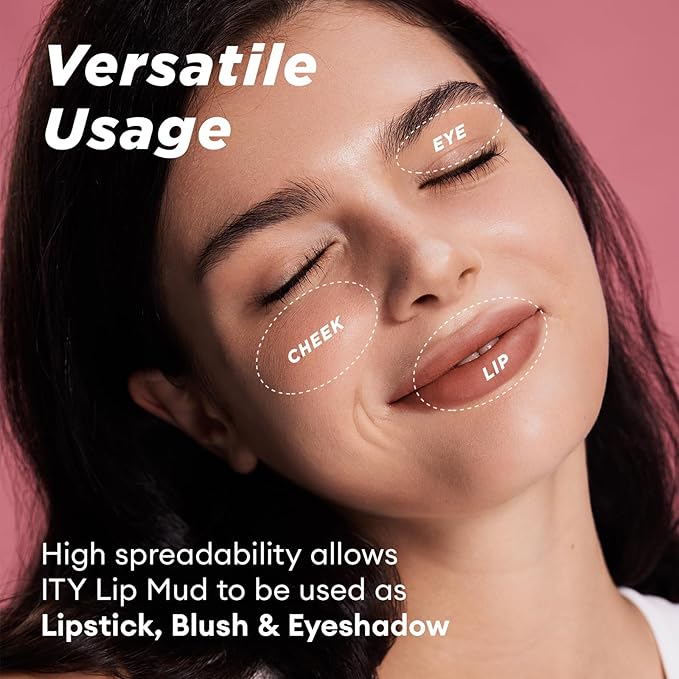 ITY Velvet Matte Finish Lip Stain-Mousse Textured Lip Clay, Red Shade, Conceals Lip Lines, Rich Pigment Lip Tint Lipsticks,0.14 oz (4g) in Truffle, Ginger.