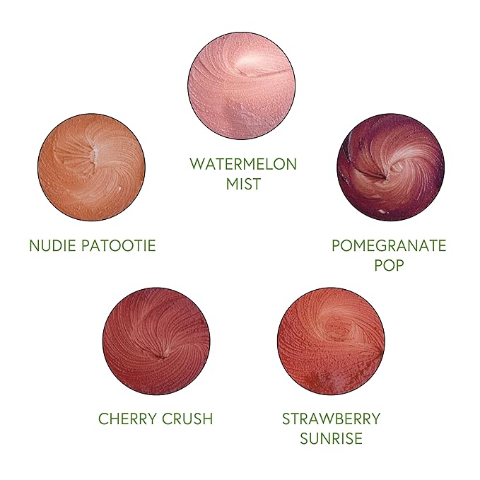 Honeybee Gardens Totally Natural Strawberry Sunrise Tinted Lip Balm, Nourishing Moisture With A Kiss Of Color, Vegan, Gluten-Free