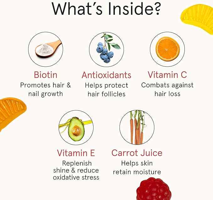 iRestore Hair Gummy Vitamins, Vegan Biotin Gummies for Hair Skin and Nails Gummies, Hair Gummies, Biotin Gummies for Hair Growth Biotin Vitamins Hair Vitamins Gummies for Women & Men, Biotin 10000mcg