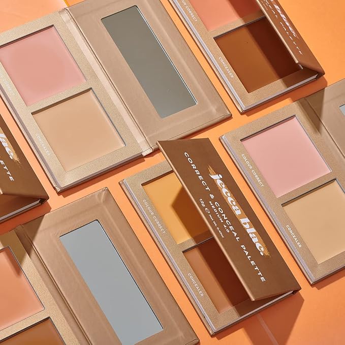 Jecca Blac Correct and Conceal Medium Coverage Palette, Lightweight Long Lasting Formula, Medium To Full Coverage, Gender Neutral and LGBTIQA+ Inclusive Make Up, Medium 4.0, 12g