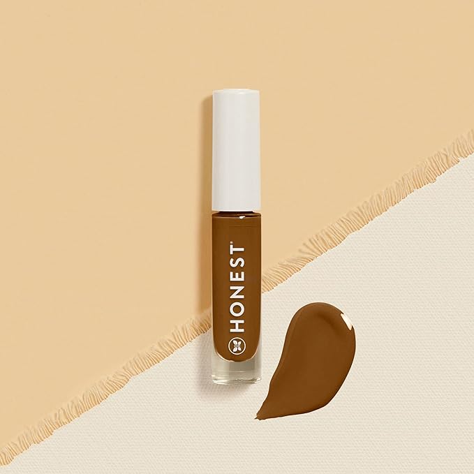 Honest Beauty Fresh Flex Concealer with Niacinamide + Vitamin E + Hyaluronic Acid | Vegan + Cruelty free | Cocoa, 0.17 fl oz
