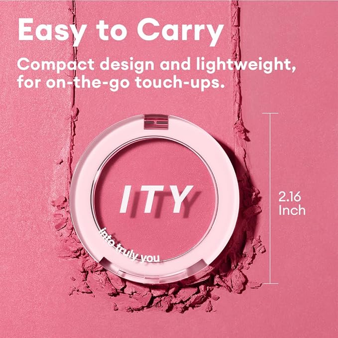 ITY Mood Blush, Blush for Cheeks Makeup,Moisturizing Creamy Blush Dual Funtions, Highly Spreadable, 0.18 oz (5.2g) in Cheer Up