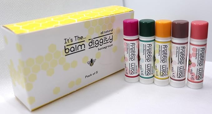It's The Balm Diggity Beeswax All Natural, Moisturizing, And Nourishing Lip Balm, Made With Only 5 Ingredients, 1 tube, 0.15 ounces (5-PACK)