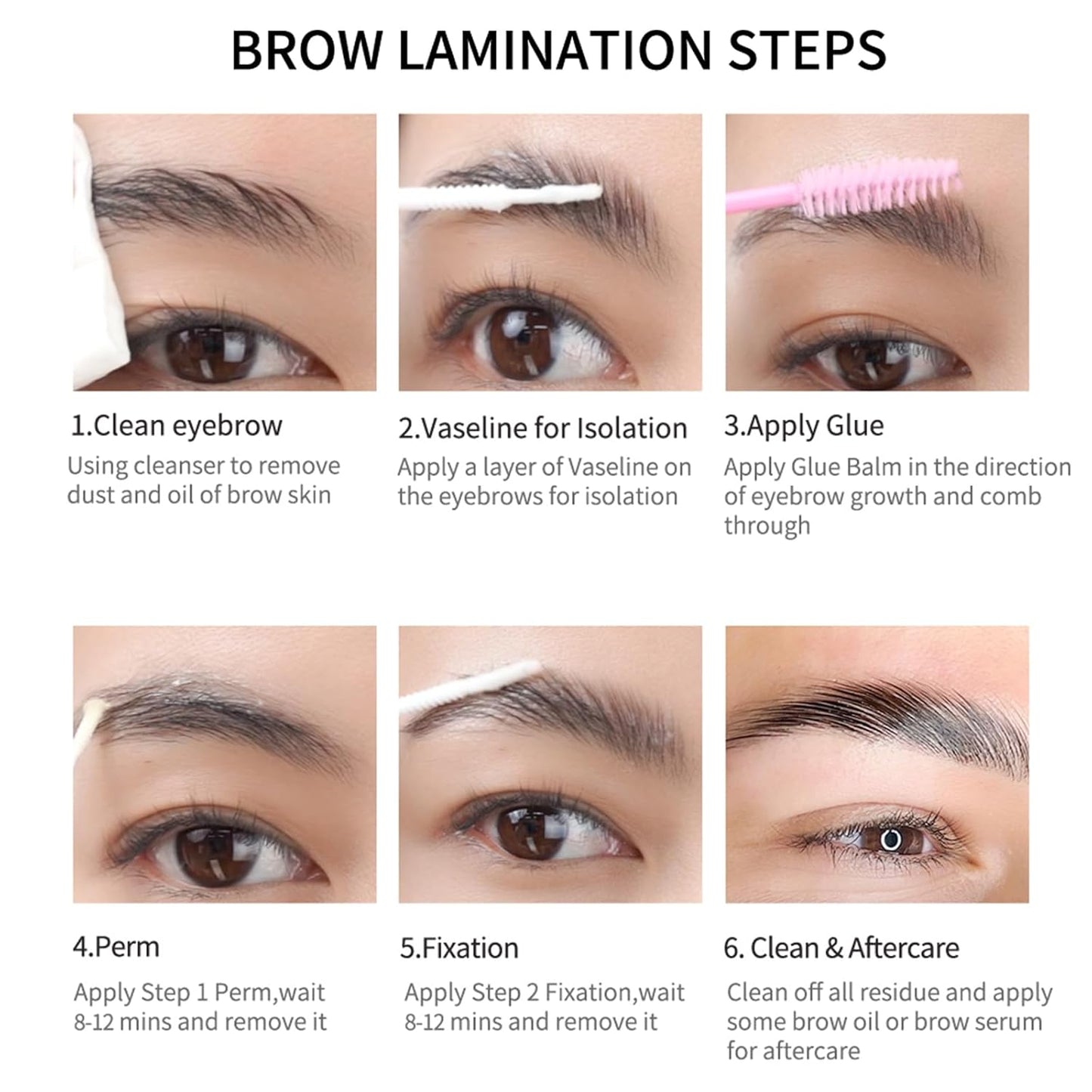 ICONSIGN 2-in-1 Lash Lift Kit Brow Lamination Kit, High-capacity Lotion Tube Design Eyelash Perm Kit Perm & Setting Lotion for Salon or Home Use, White