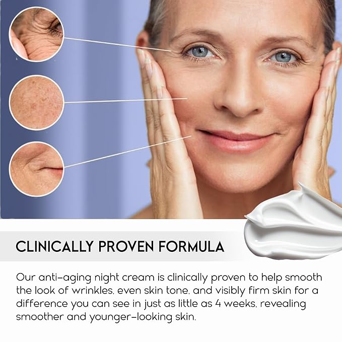 Instant Face Lift Cream, Face Cream for Older Women 60 Plus - Wrinkle Cream for Face Deep Wrinkles - Face Moisturizer for Women Dry Skin | Night Cream Anti Aging - 1.69 Fl Oz