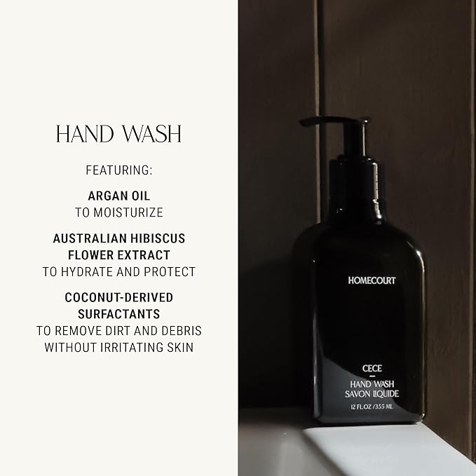 Homecourt Hand Wash, Gently Cleanses & Hydrates, Removes Dirt & Debris Without Irritating Skin, Clean Formula, Steeped Rose, 12 fl oz