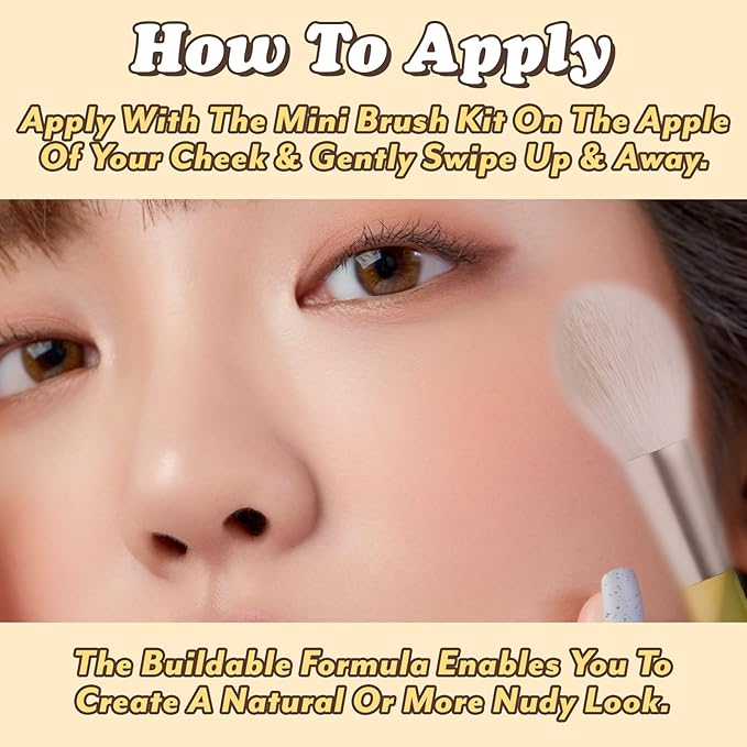 I'm Meme Palette - Afternoon Tea Blusher | Milk Tea Time, Blush for Cheek, Natural & Neutral, Buildable & Blendable, 3 Shades Palette, Matte Powder Blush for Face & Cheeks, For All Skin Tones, 0.42 oz