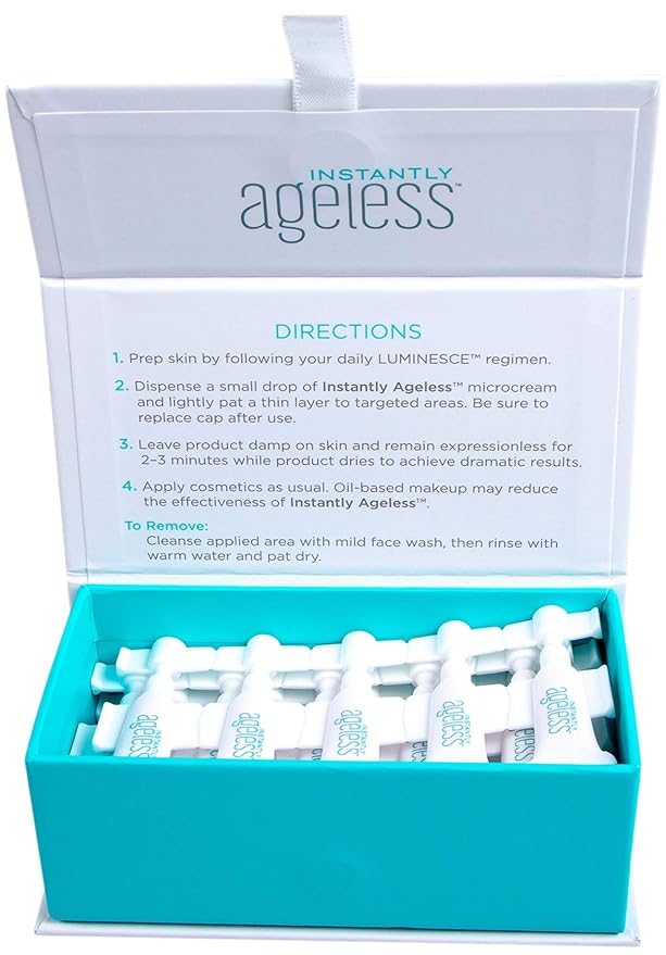 Instantly Ageless Facelift in A Box - Instant Eye Bag Remover Puffiness -1 Box of 25 Vials - Instant Under Eye Bags Remover - Wrinkle Tightener - Instant Wrinkle Remover for Face Instant Lift