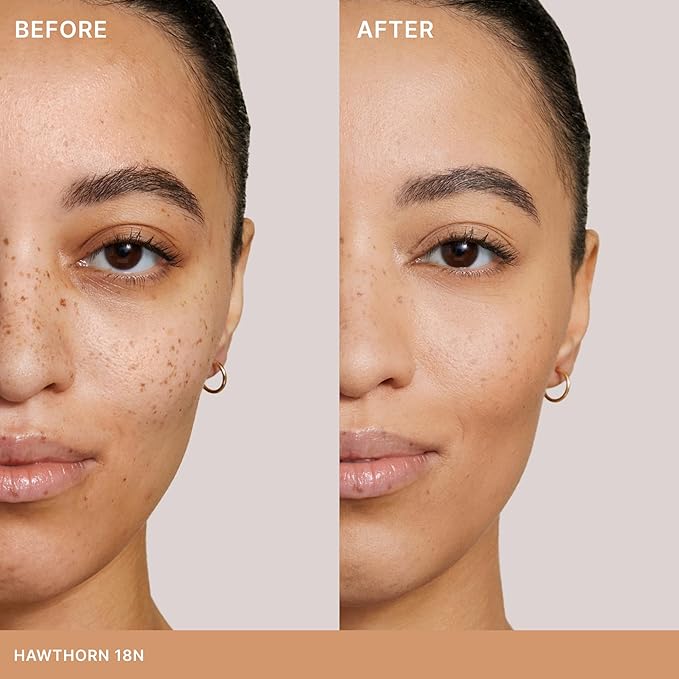 ILIA - Skin Rewind Complexion Stick - Foundation + Concealer + Skincare | Non-Toxic, Vegan, Cruelty-Free, Clean Makeup (18N - Hawthorn, 0.35 oz | 10 g)