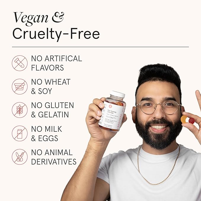 iRestore Hair Gummy Vitamins, Vegan Biotin Gummies for Hair Skin and Nails Gummies, Hair Gummies, Biotin Gummies for Hair Growth Biotin Vitamins Hair Vitamins Gummies for Women & Men, Biotin 10000mcg