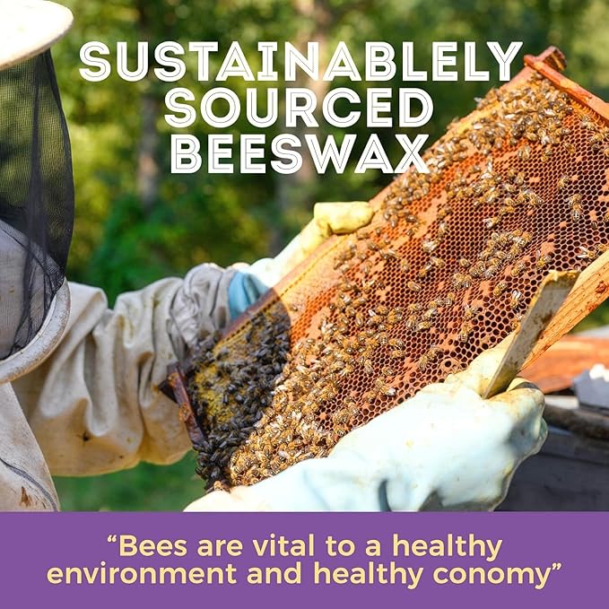 HUNNYBEE Beeswax Pellets 3LB, 100% Pure Bees Wax for DIY Candles, Skin, Body Cream, Face, and Hair Care, Lotions Deodorant, Lip Balm and Soap Making (Pure White, 3 lbs)