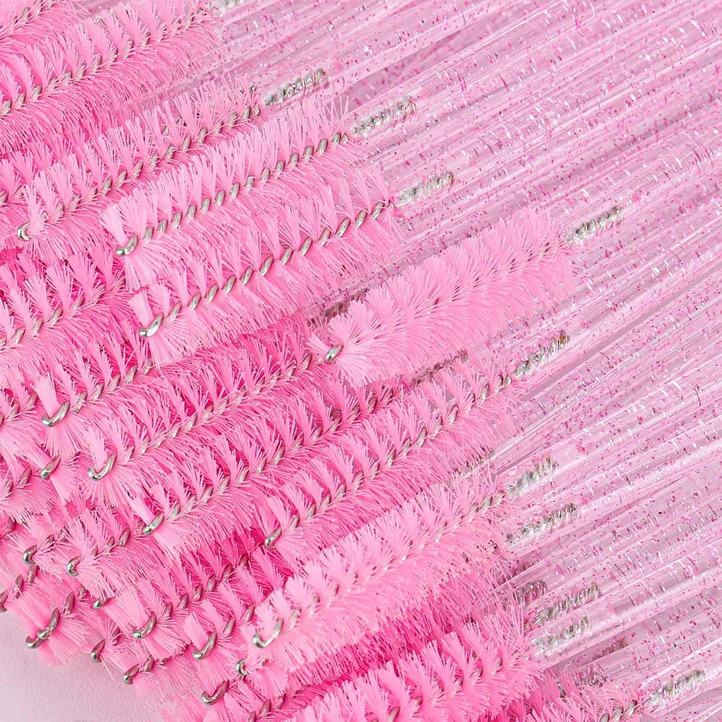 1000 Disposable Mascara Wands Eyelash Brushes Spoolies for Eyebrow Eye Lash Extension Crystal Multicolor